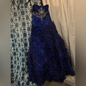 Navy blue prom dress